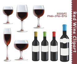 Red Wine Clipart, Drinks Clipart, Wine Clip Art, Alcohol Clipart ...