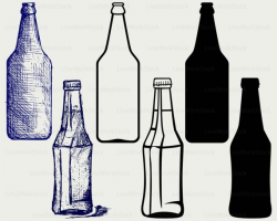 Beer bottle svg/alcohol clipart/beer svg/drink silhouette/beer ...