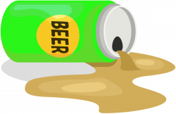Clipart - Spilled Beer