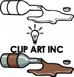 bottle spilled wine alcohol | Clipart Panda - Free Clipart Images