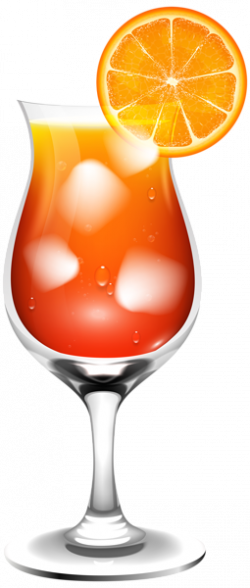Drinks with Umbrella Transparent Background | Orange Cocktail ...