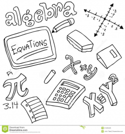 Algebra Symbols Objects Image Math Patterns Clipart Stock ...