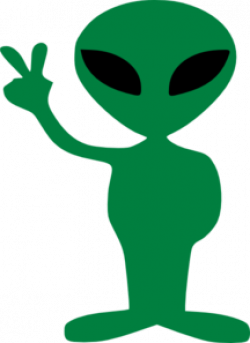 Laurant The Alien With Black Eyes Clip Art at Clker.com - vector ...