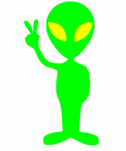 Green Alien Clipart