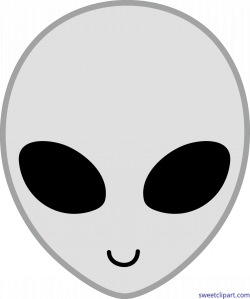 Space Alien Head Clip Art - Sweet Clip Art