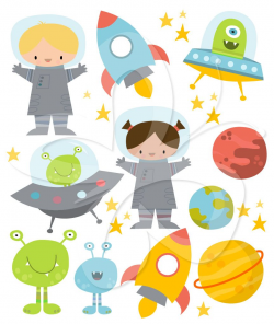 A cute Space clipart set by Creative Clip Art Collection. Perfect ...