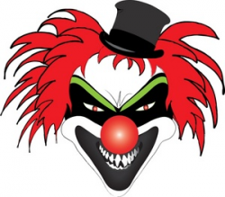 Free Scary Clown Clipart Image 0515-0911-2122-4918 | Halloween Clipart