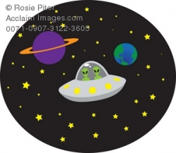 Alien clipart outer space - Pencil and in color alien clipart outer ...