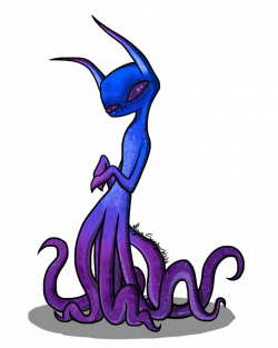 Squid Alien Creature - Color by AwesomeAartvark on DeviantArt