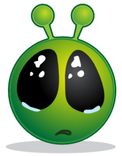 Smiley Green Alien Big Eyes Clip Art at Clker.com - vector clip art ...