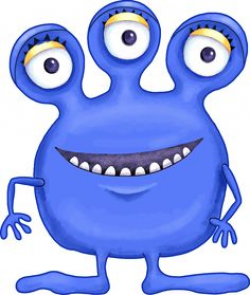free cute monster clip art | Blue Monster Clip Art Image - blue ...