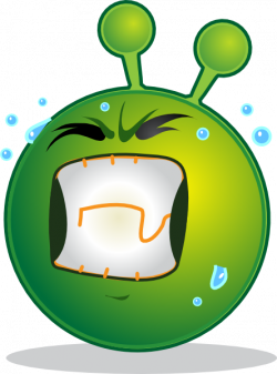 Smiley Green Alien Huf Clip Art at Clker.com - vector clip art ...