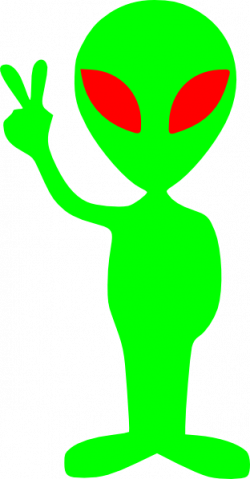 Green Alien With Red Eyes Clip Art at Clker.com - vector clip art ...