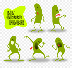 Green Man Alien Figure Little Men Lil Aliens - Little Green ...