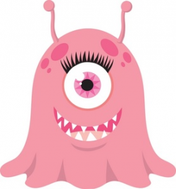 Creature clipart pink alien - Pencil and in color creature clipart ...