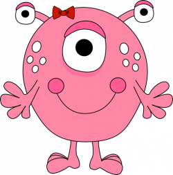 free cute monster clip art | Girl Monster Clip Art Image - pink girl ...