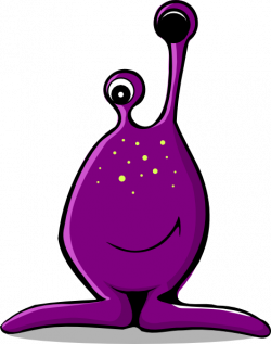 Purple Alien Clip Art at Clker.com - vector clip art online, royalty ...