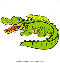 Alligator clipart sick - Pencil and in color alligator clipart sick