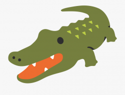 Alligator Clipart Emoji - Crocodile Emoji, Cliparts ...