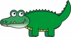 Clipart - Cartoon Alligator Clip Art