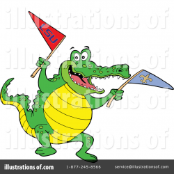 Alligator Clipart #1098077 - Illustration by LaffToon