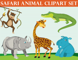 Safari Clipart Jungle Animals Alligator Clip Art