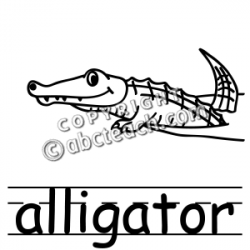Alligator Clipart Black And White | Clipart Panda - Free ...