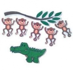 Image result for monkeys teasing mr alligator clipart ...
