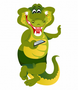 Safari & Zoo - Animal Jungles Clipart - cartoon alligator ...