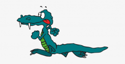 Alligator Clipart Scared - Running Animal Clip Art - 600x346 ...