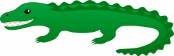 Green Alligator Clipart