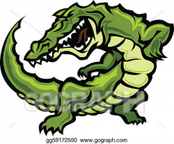 Vector Art - Gator or alligator mascot body vect. EPS clipart ...