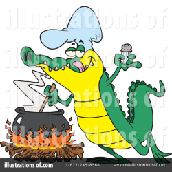 Alligator Clipart #439954 - Illustration by toonaday