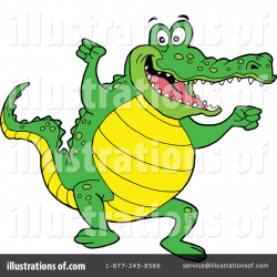 Alligator Clipart #1098076 - Illustration by LaffToon