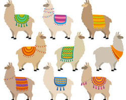 Llama clipart cactus clip art alpaca clipart animals draw