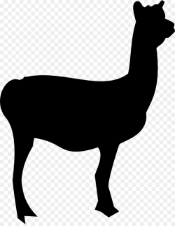 Llama Alpaca Silhouette Clip art - animal silhouettes png download ...