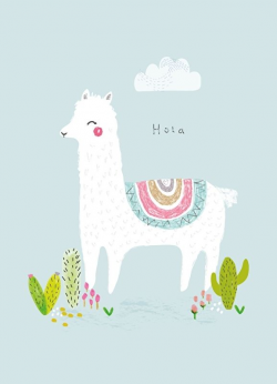Aless Baylis 'A4 Poster Hola Alpaca' | Nostalgia | Pinterest ...
