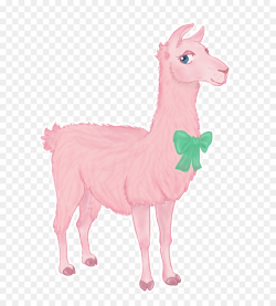 Llama Alpaca Pink Pattern - Llama Outline png download - 712*988 ...