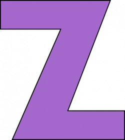 Purple Letter Z Clip Art - Purple Letter Z Image