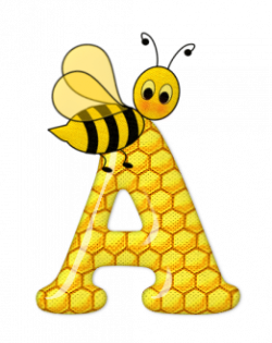 Alfabeto abelhas com letras em fundo de colméia amarelo | Bees ...