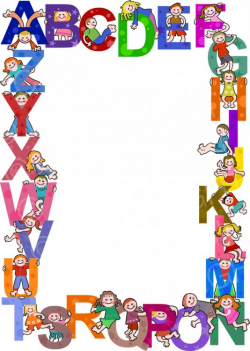 Kids Alphabet Border Clip Art – Prawny Clipart Cartoons & Vintage ...