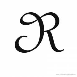 Calligraphy Alphabet R | Alphabet R Calligraphy Sample Styles ...