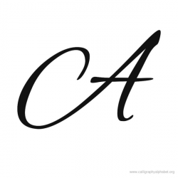 Brush Calligraphy Alphabet A | Free Images at Clker.com - vector ...