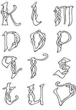 celtic letter | LETTERING, Hand | Pinterest | Fonts, Celtic knots ...