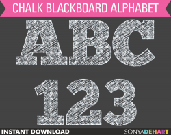 Chalkboard Alphabet | alphabet, chalkboard, alphabet letters ...