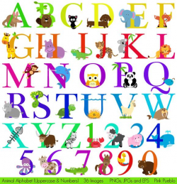Animal Alphabet Vectors & Clipart 2 | Animal alphabet and Vector clipart