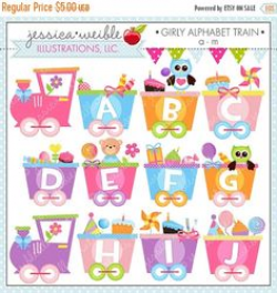 Alphabet Train Cute Digital Clipart for Commercial or Personal Use ...