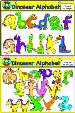 Dinosaur Alphabet A-Z Clip Art | Clipart images, Snoring and Art images