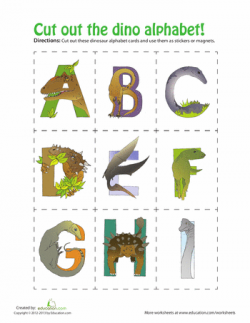 Dinosaur Alphabet | Literacy, Child and Worksheets