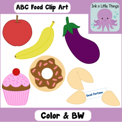 Ink n Little Things: New Alphabet Clip Art - ABC Food - 25%OFF